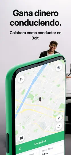 Captura de pantalla de Bolt Driver: Drive & Earn en iPhone 1