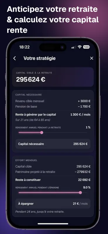 Monevia : simulateur d'épargne screenshot 9 of 10