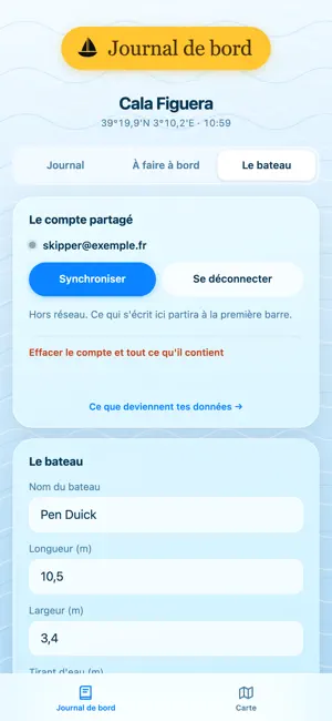 myJDB — journal de bord screenshot 3