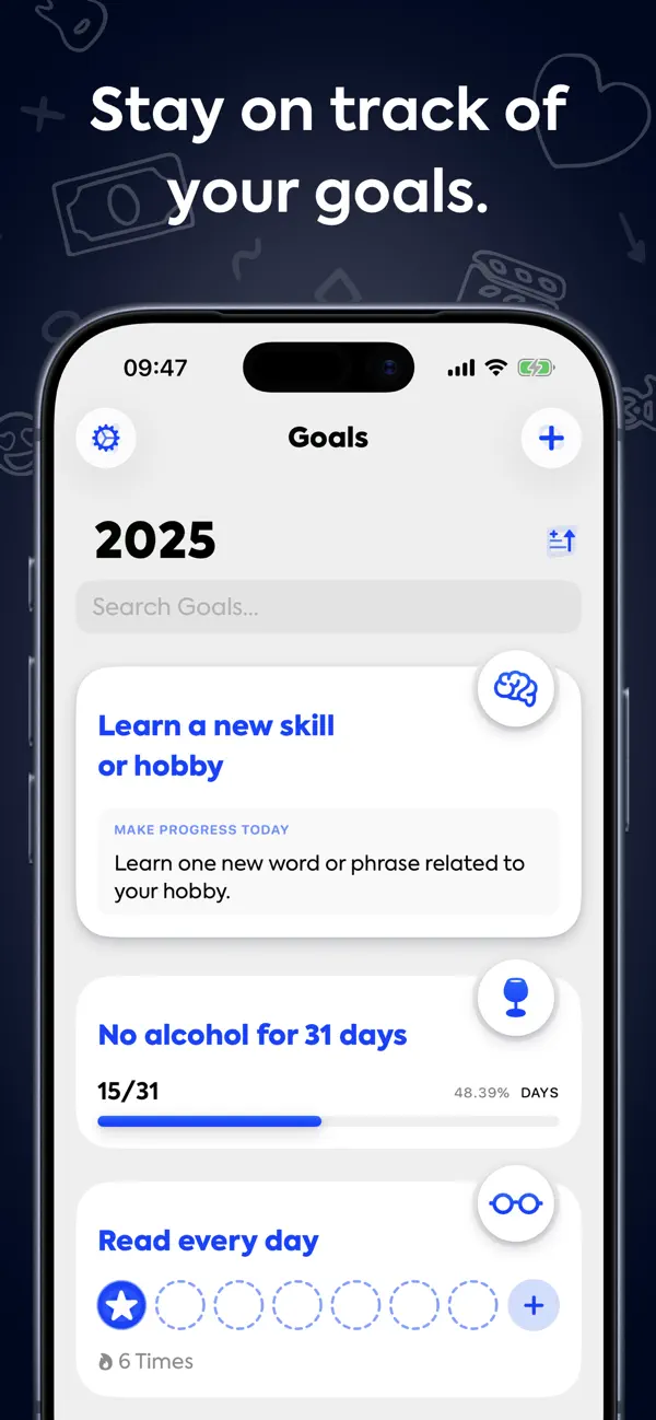#1. Gola: Goal & Streak Tracking (iOS) 由: Modum B.V.