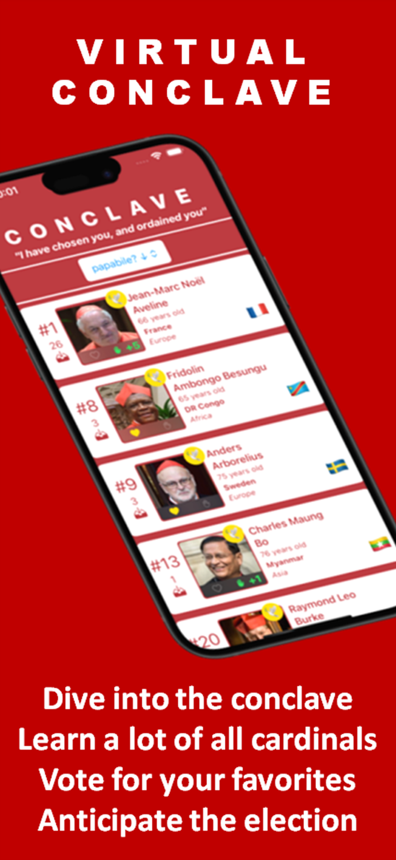 Virtual Conclave News Vote