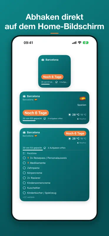 TravelSheet: Smarte Packliste screenshot 9 of 9