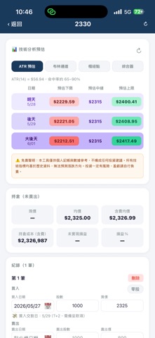 韭菜計算機 screenshot