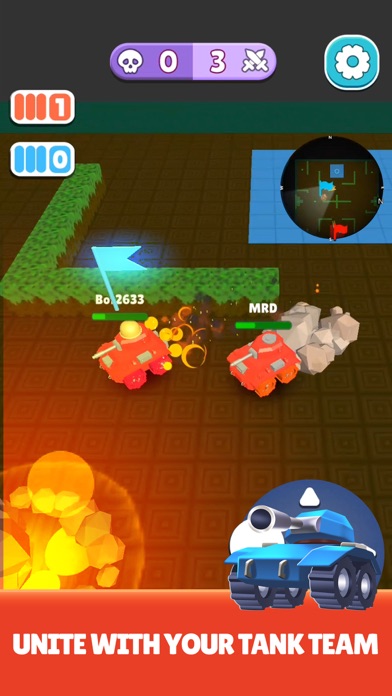 Mini Tank Blitz PvP Battle Screenshot