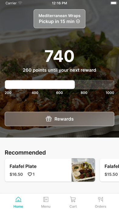 Mediterranean Wraps iPhone screenshot 1 - Food & Drink app