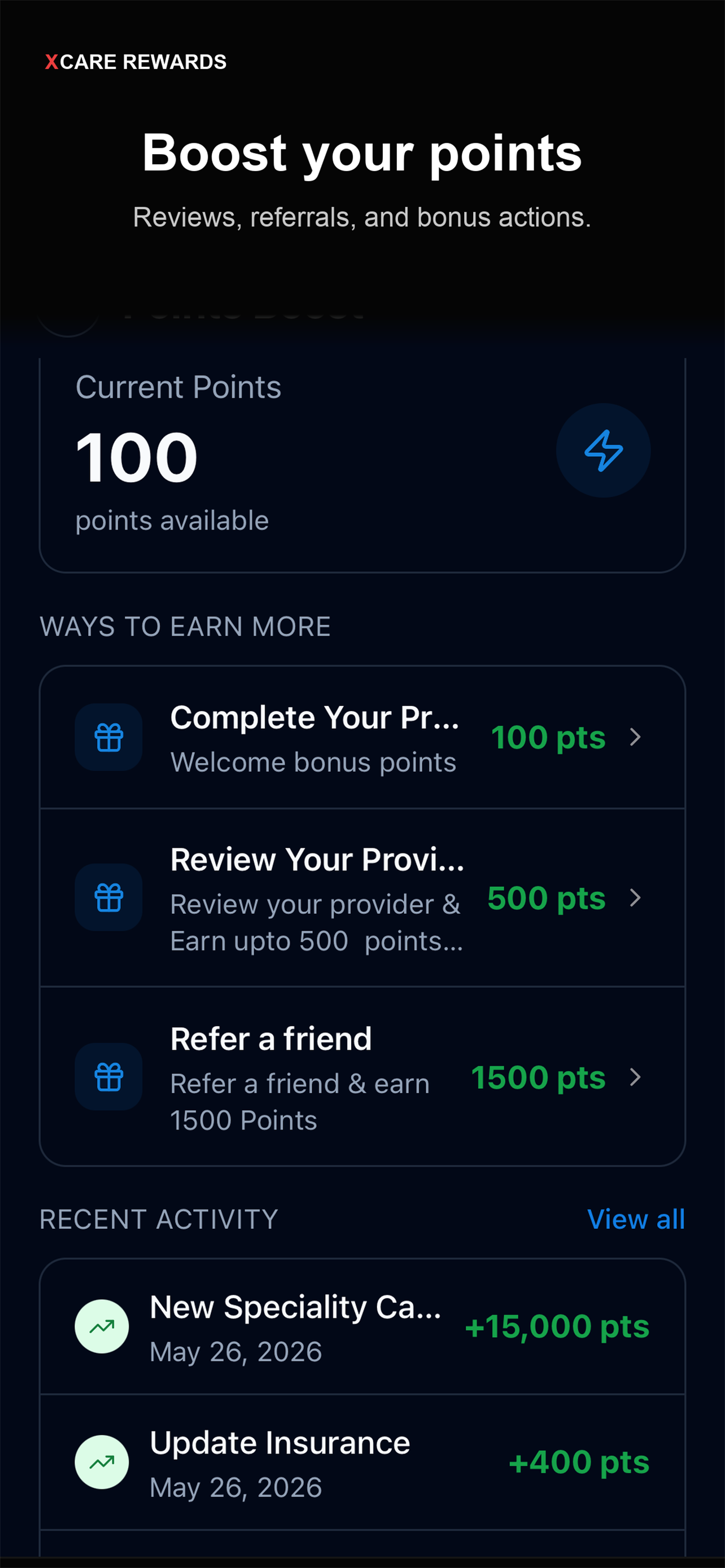 Xcare Rewards screenshot 4