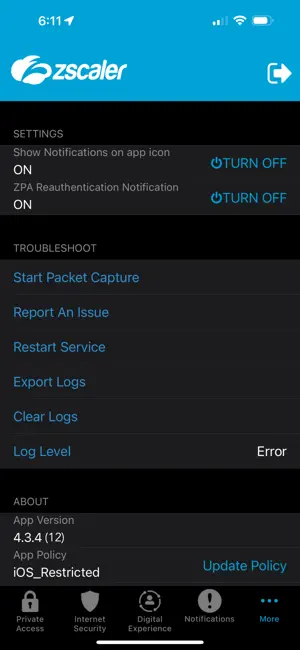 Zscaler Client Connector screenshot 4
