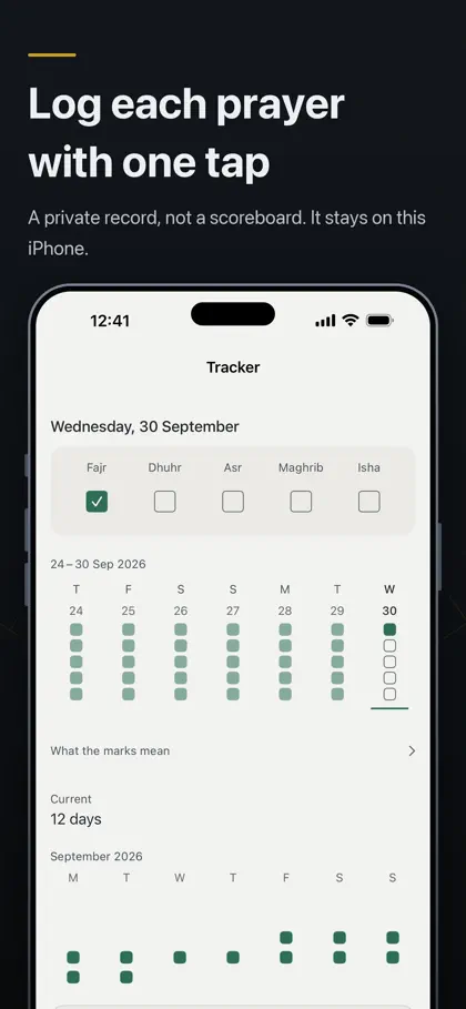 Screenshot 4 di 6 di Rasikh: Prayer Times & Qibla