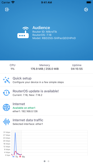 MikroTik Screenshot