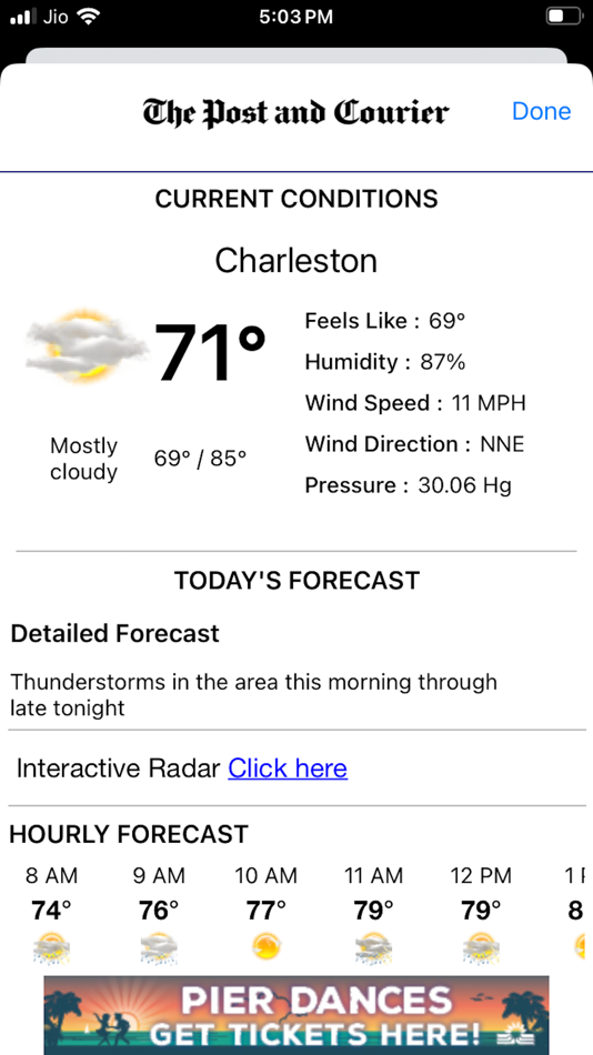 #5. The Post and Courier (iOS) Ved: Evening Post Interactive, LLC