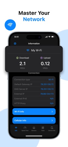 WIFI Speed Test & Internet Map iPhone screenshot