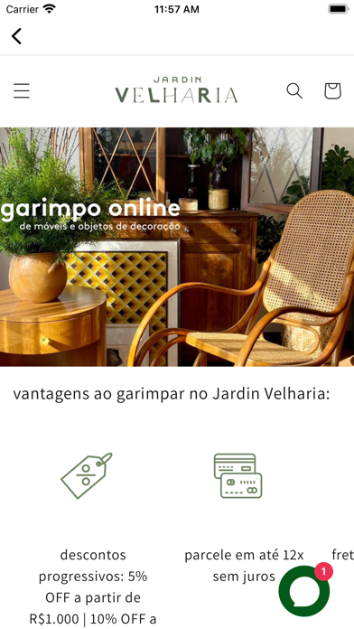Garimpo Jardin Velharia Screenshot