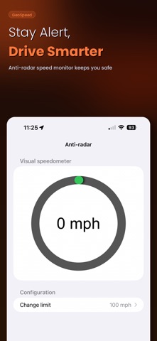 GeoSpeed: GPS Speedometer HUD screenshot