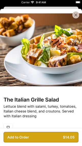 The Italian Grille iPhone screenshot 3 - Food & Drink app