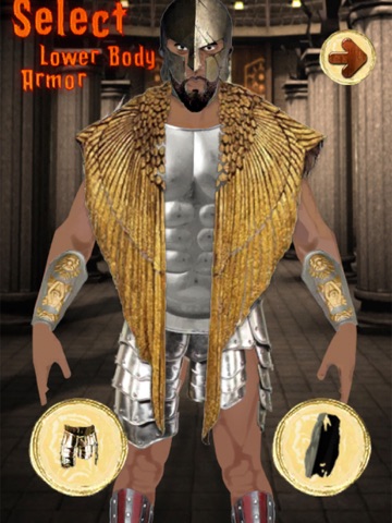 Gladiator Dressup Game iPad screenshot