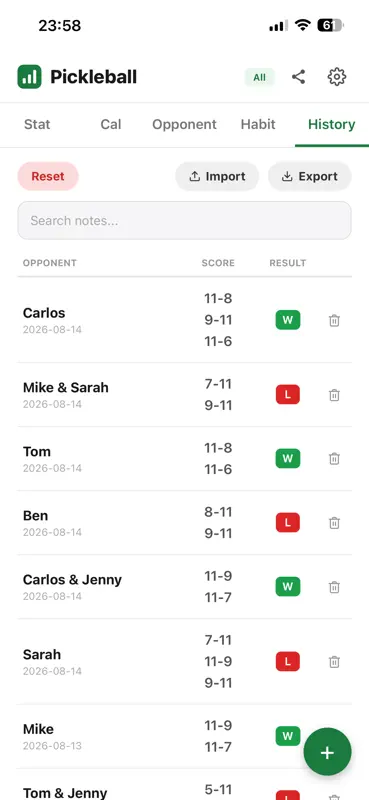 Pickleball Tracker Pro screenshot 6 of 6