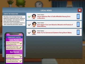 President Voting Election Game iPad screenshot