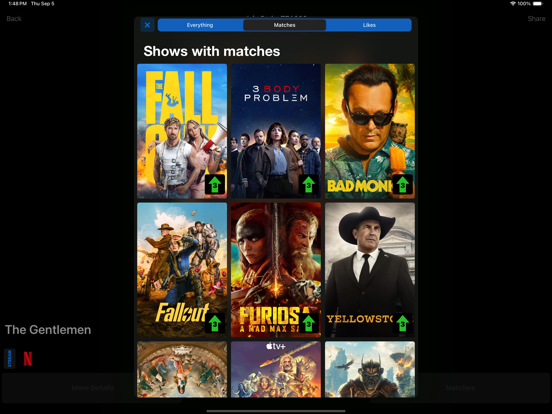 FlickFix - Swipe Match Stream iPad screenshot 8 - Entertainment app