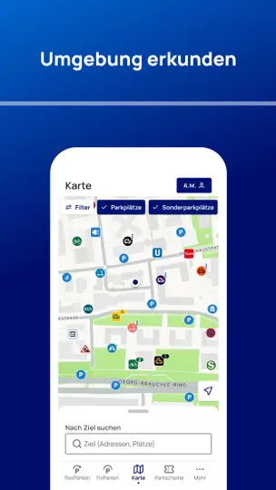 Screenshot von HandyParken München auf dem iPhone 7