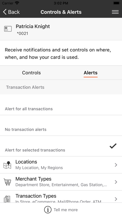 Harleysville Bank Card App Screenshot