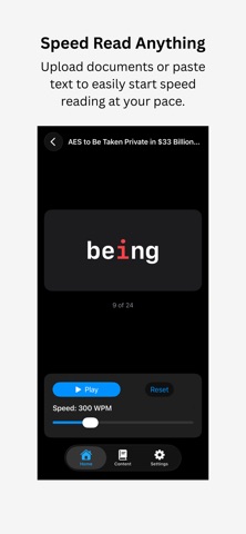 Simple Speed Reader Screenshot 1 of 4