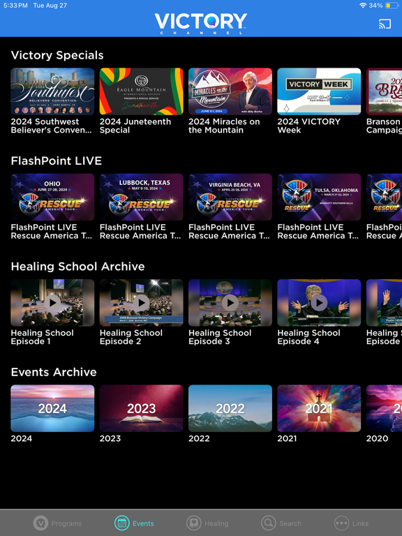 Go Victory iPad screenshot 4 - Entertainment app