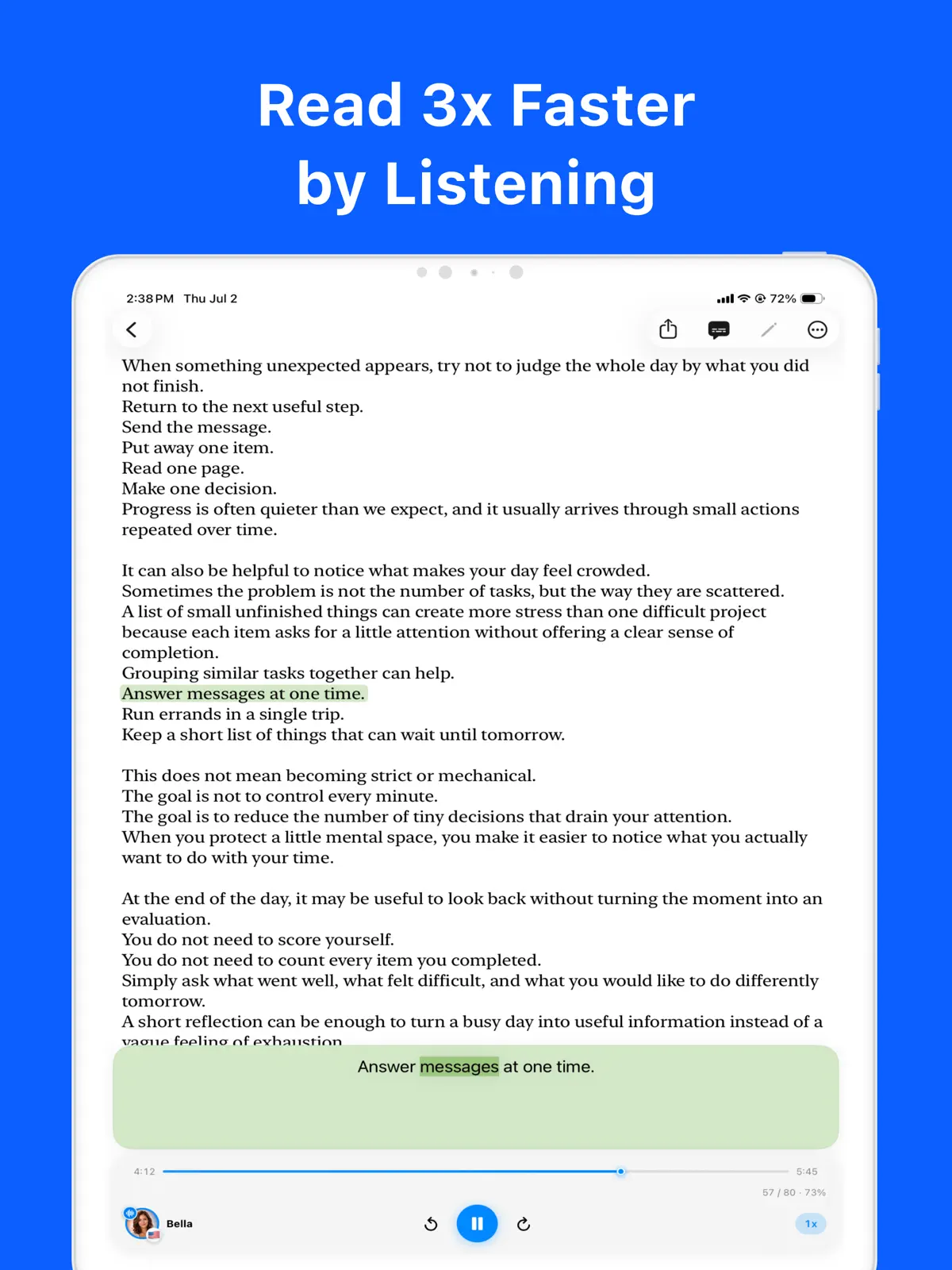 Local TTS - AI Voice Reader iPad screenshot 1