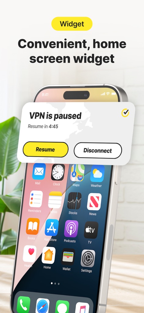 Norton VPN – Fast & Secure - Intuitive VPN Widget