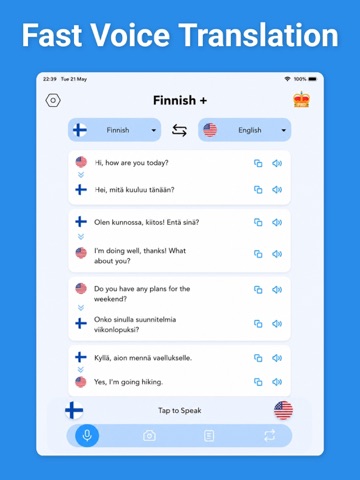 Finnish Translator & More + iPad screenshot