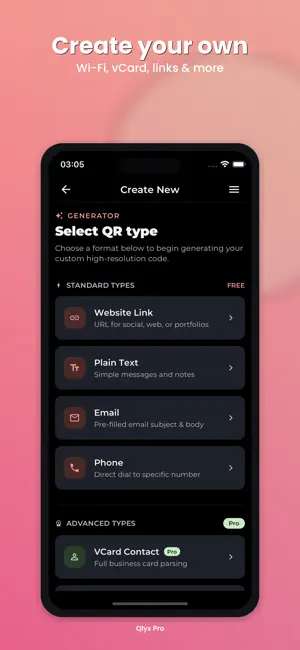 Qlyx Pro: QR Code Scanner screenshot 2