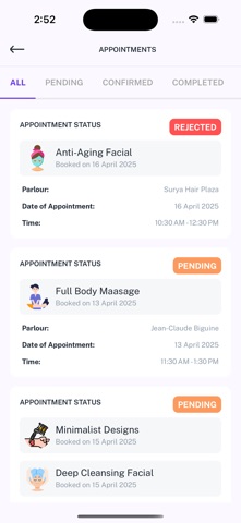 Brabima Salon and Spa Booking screenshot