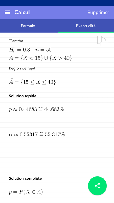 Screenshot #2 pour Test d'hypothèse – Type I PRO