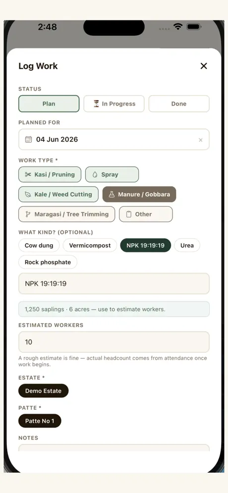 EstateIQ - Plantation Manager screenshot 2