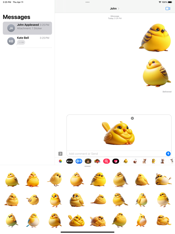 Screenshot #6 pour Fat Canary Stickers