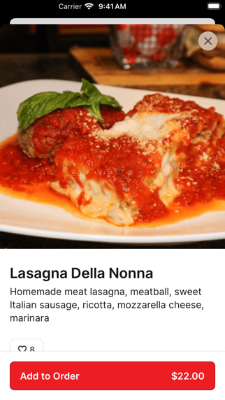 Bacco Bistro iPhone screenshot 4 - Food & Drink app