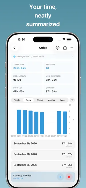 Time Tracker - Geofy screenshot 4