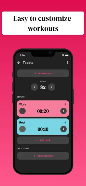 Rounds: Interval HIIT Timer screenshot 2