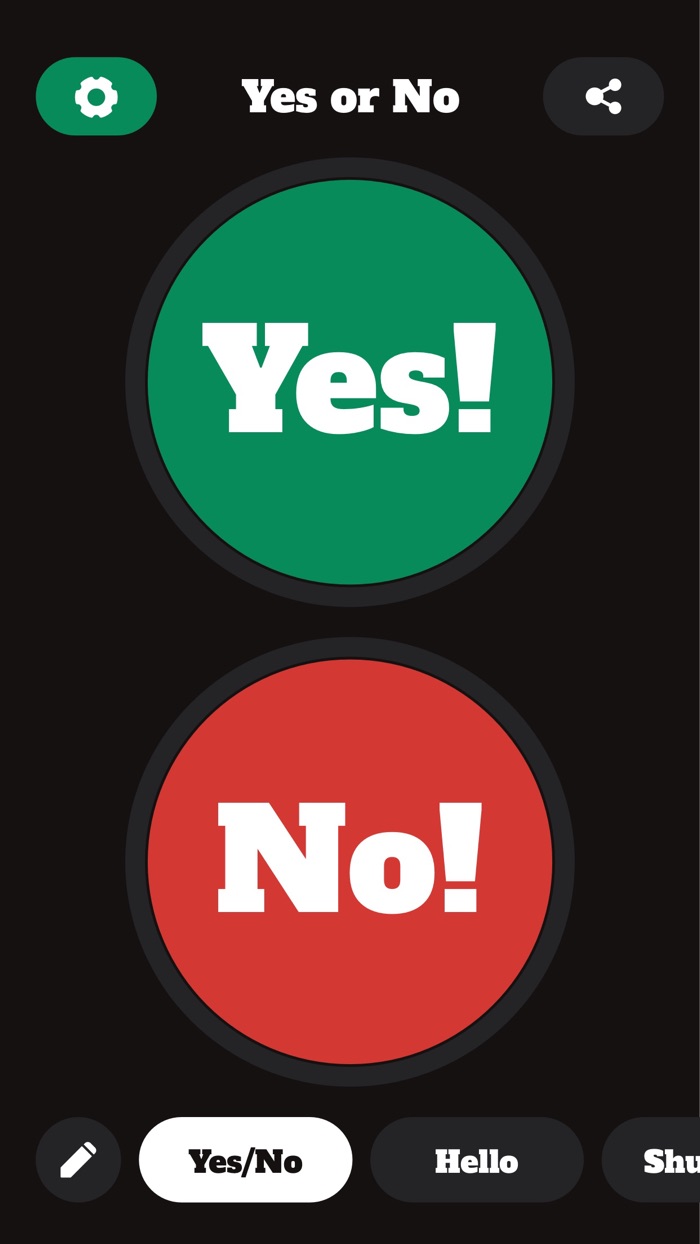 Yes Button - Yes or No Buttons