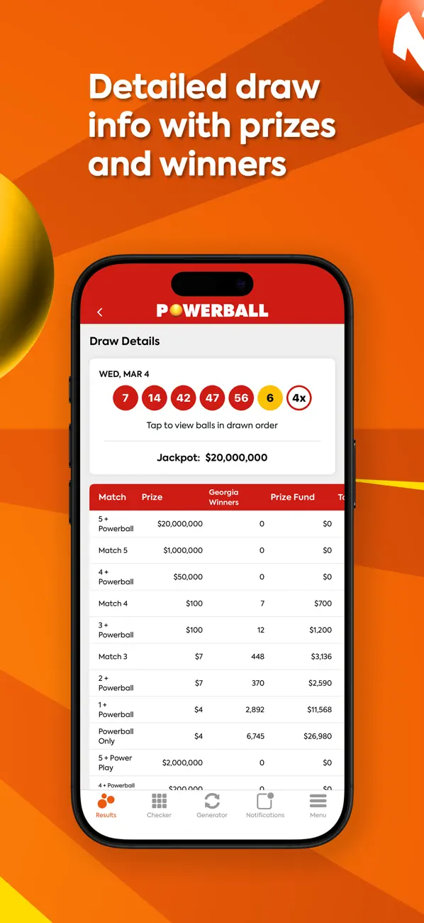 Screenshot #3 pour Lottery Results Georgia