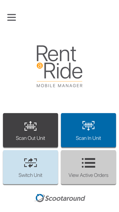 Rent A Ride Mobile Manager Screenshot