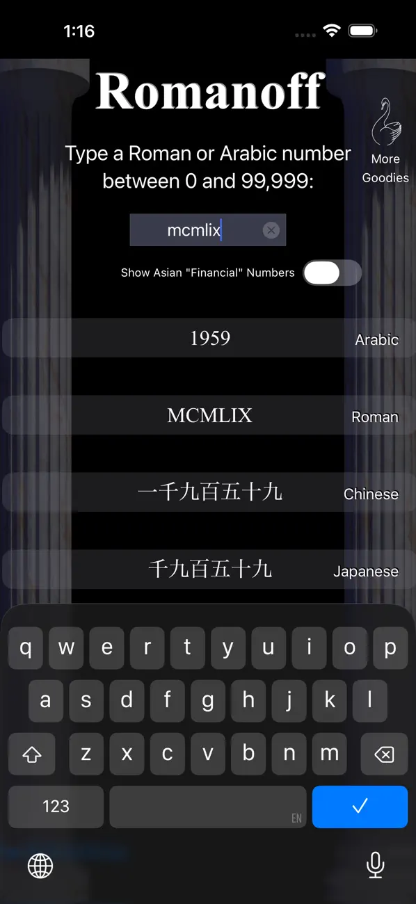 #1. Romanoff (iOS) Ved: Eduard Schwan
