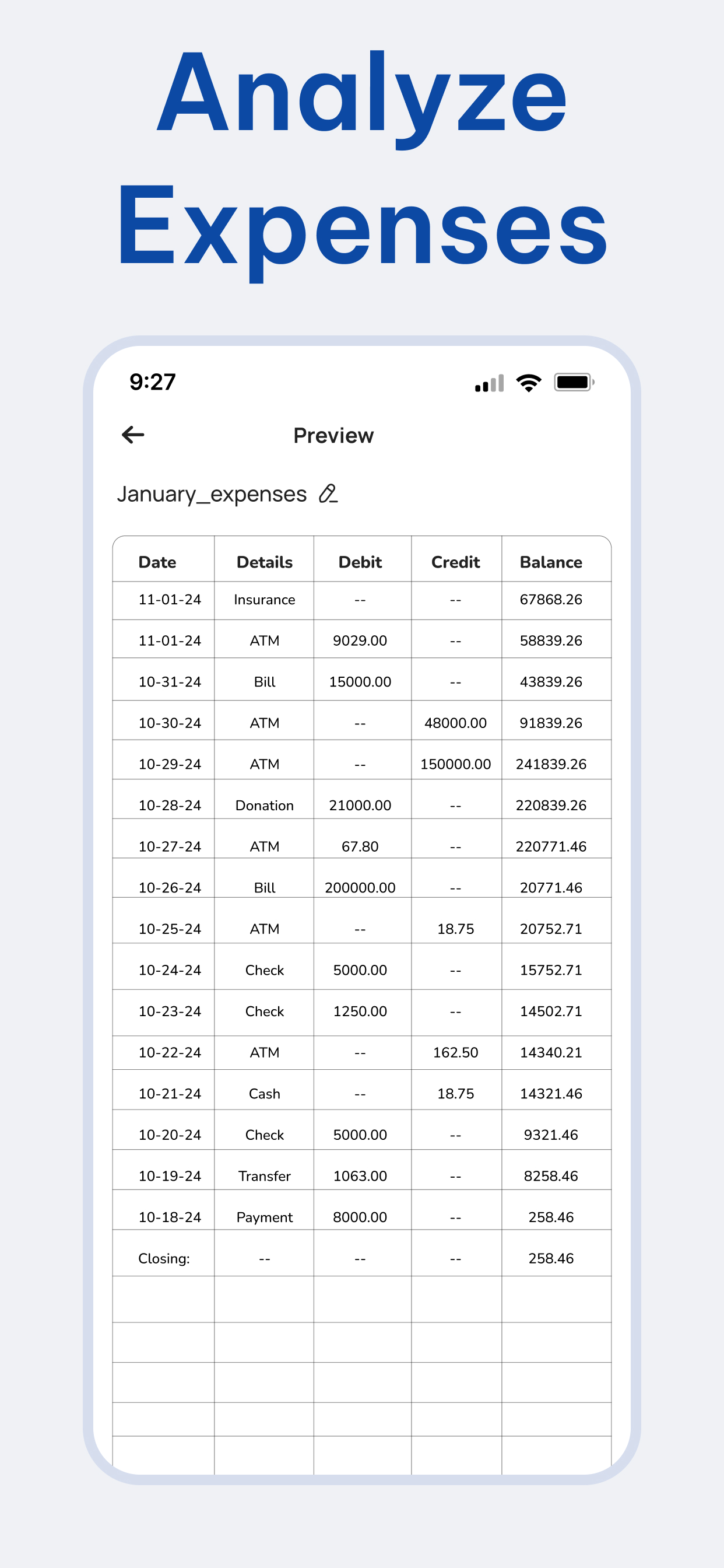 Bank Statement Converter: XLSX screenshot 7