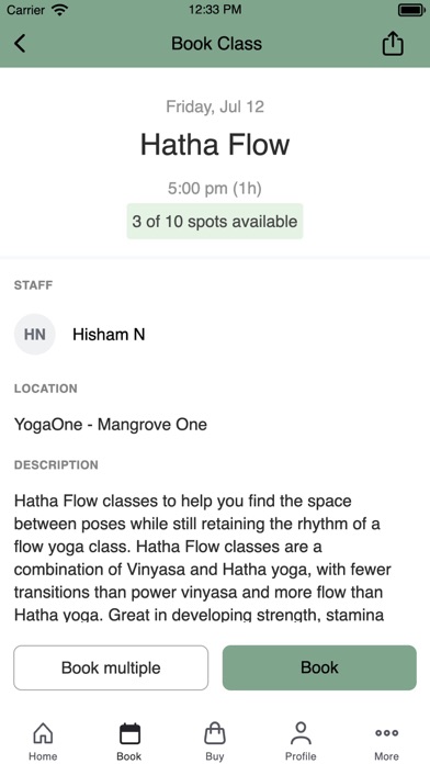 YogaOne UAE Screenshot