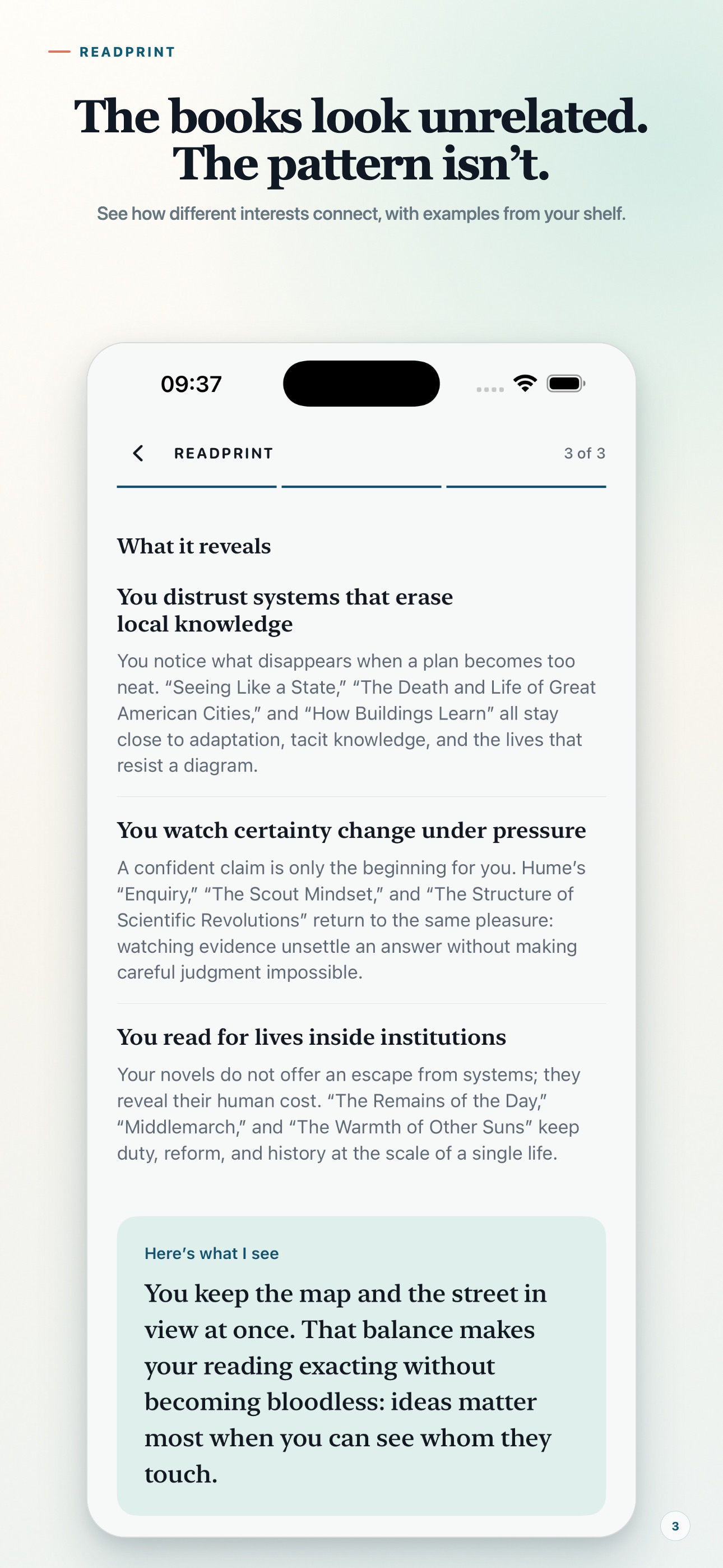 Screenshot 3 of Readprint: Reading Portrait