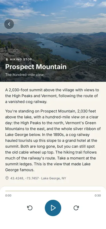 Lake George Audio Tour screenshot 2 of 6