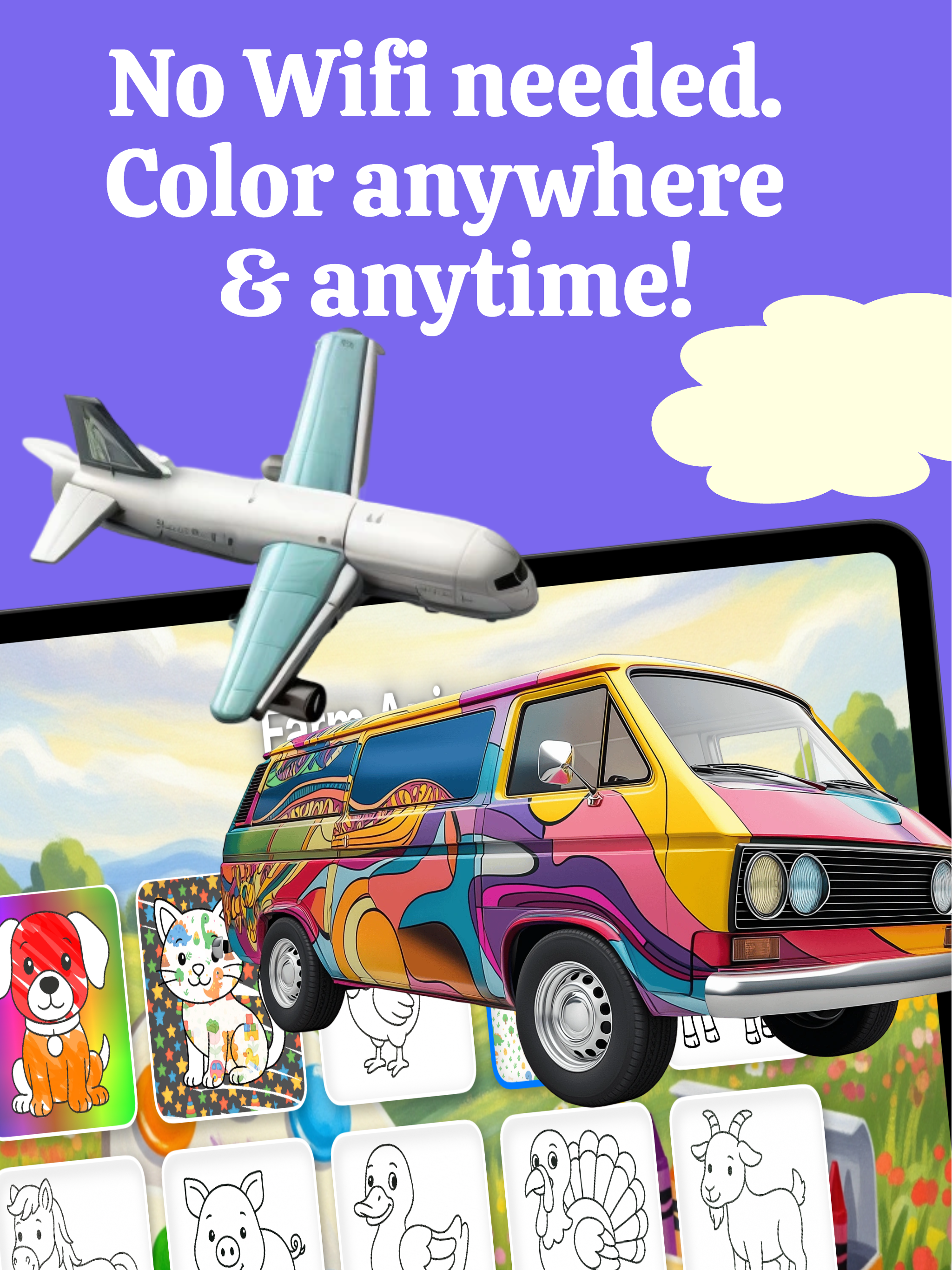 Animal Sounds & Coloring Games