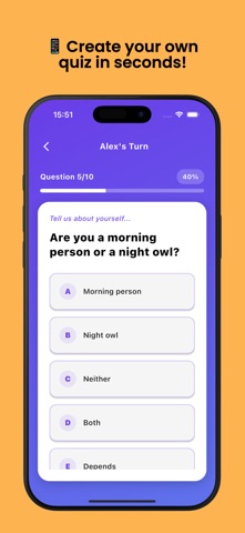 Quiz: How Well Do You Know Me? iPhone screenshot