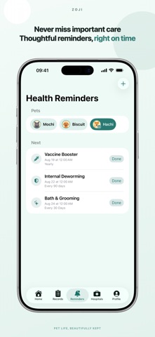 Zoji: Pet Life Journal iPhone screenshot