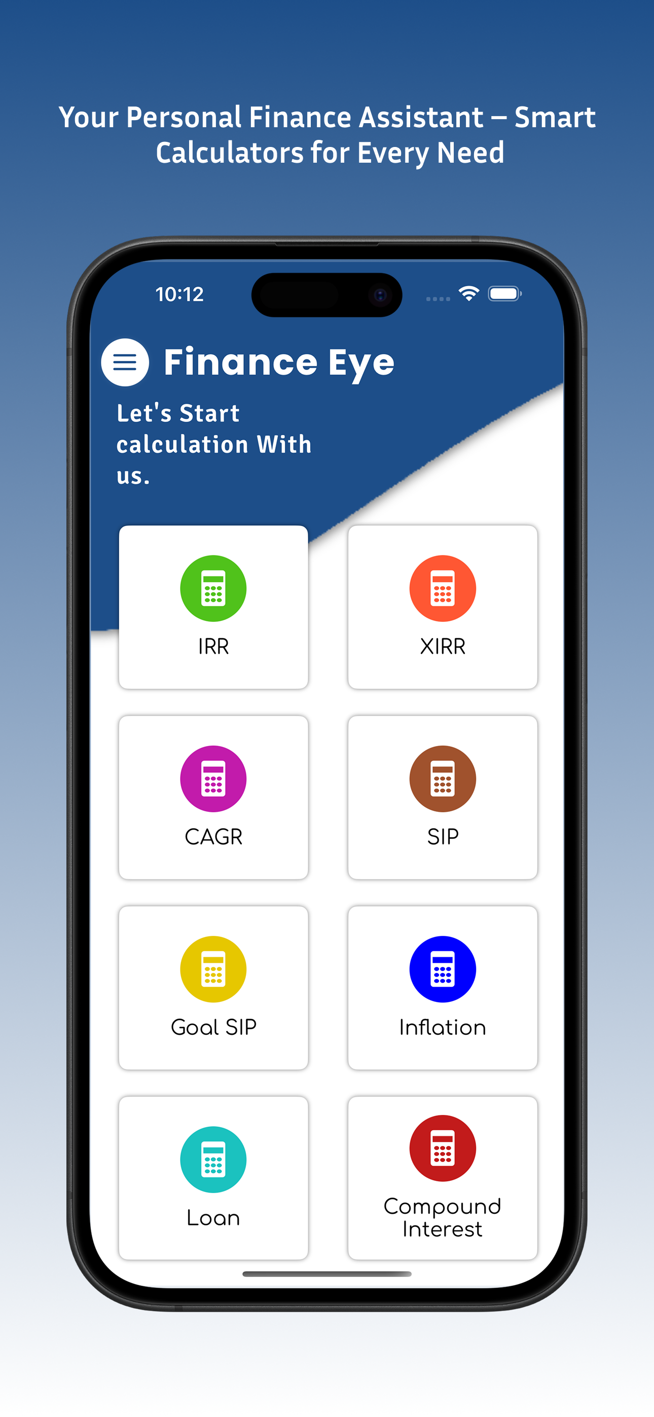Finance Eye - Calculate IRR
