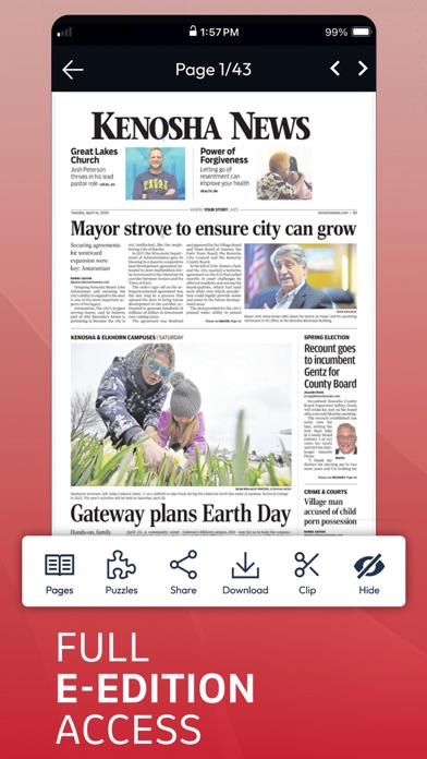 The Kenosha News Screenshot